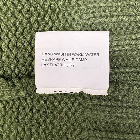 Y2K Wet Seal Sweater Medium Army Green Cowl Neck Plunge Neckline Preppy Vtg - Picture 8 of 10